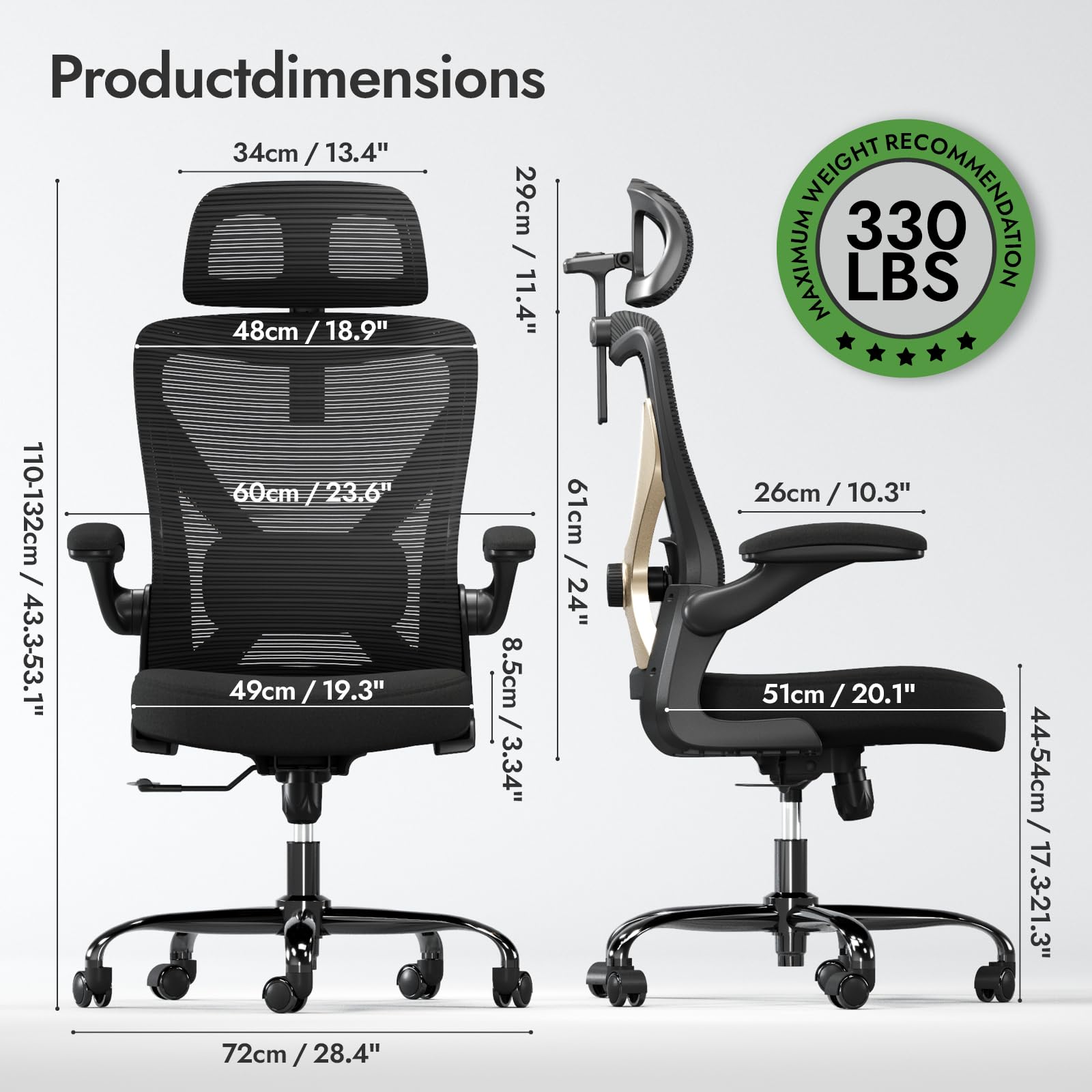 Amazon.co.jp: 人間工学に基づいた人間工学に基づいたオフィスチェア